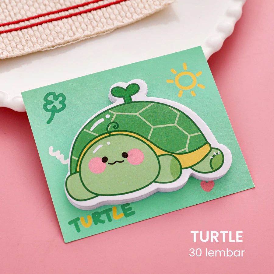 Sticky Notes Memo Pad Lucu Motif Hewan Capybara Kucing Anjing DCA2652