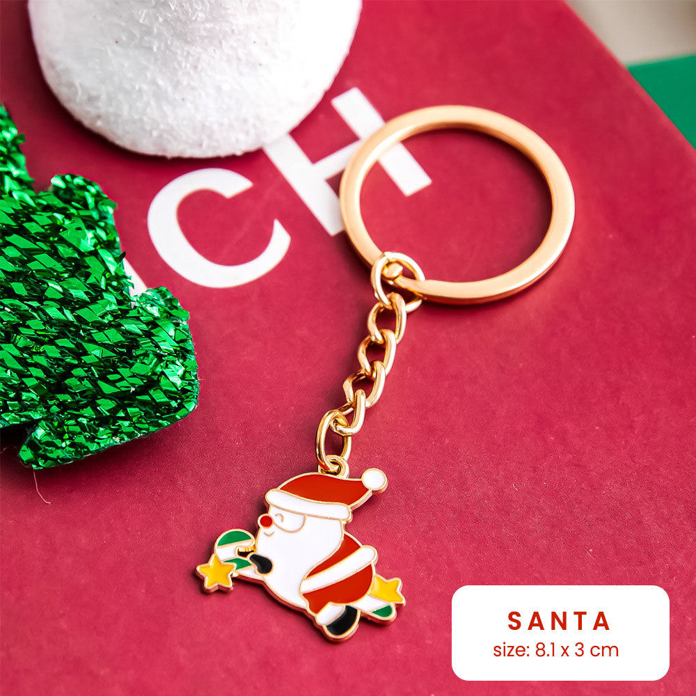 Gantungan Kunci Tema Natal Christmas Series Keychain Ganci Mobil Souvenir DCA2688