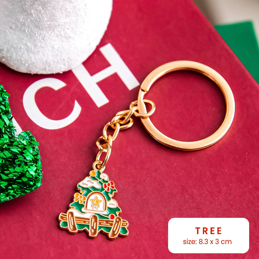 Gantungan Kunci Tema Natal Christmas Series Keychain Ganci Mobil Souvenir DCA2688