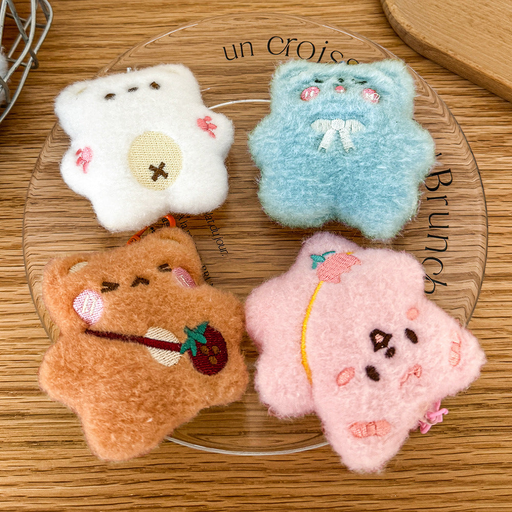 Gantungan Kunci Boneka Hewan Lucu Squeaky Bear Keychain DCA2689