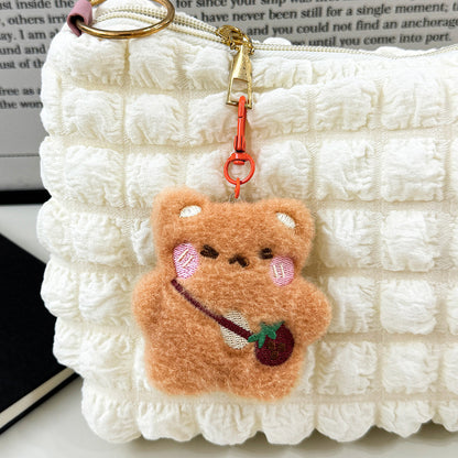 Gantungan Kunci Boneka Hewan Lucu Squeaky Bear Keychain DCA2689