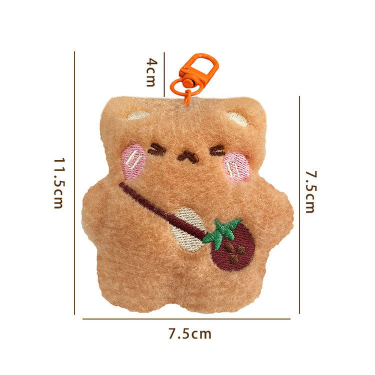 Gantungan Kunci Boneka Hewan Lucu Squeaky Bear Keychain DCA2689