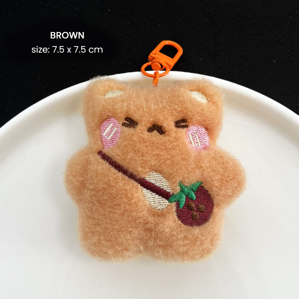 Gantungan Kunci Boneka Hewan Lucu Squeaky Bear Keychain DCA2689