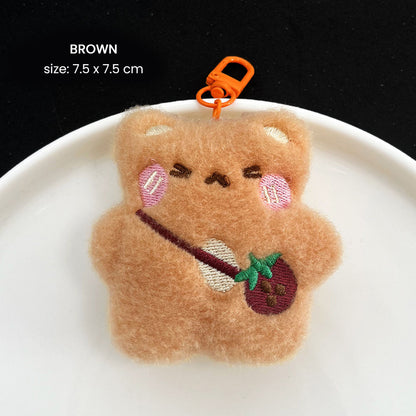 Gantungan Kunci Boneka Hewan Lucu Squeaky Bear Keychain DCA2689
