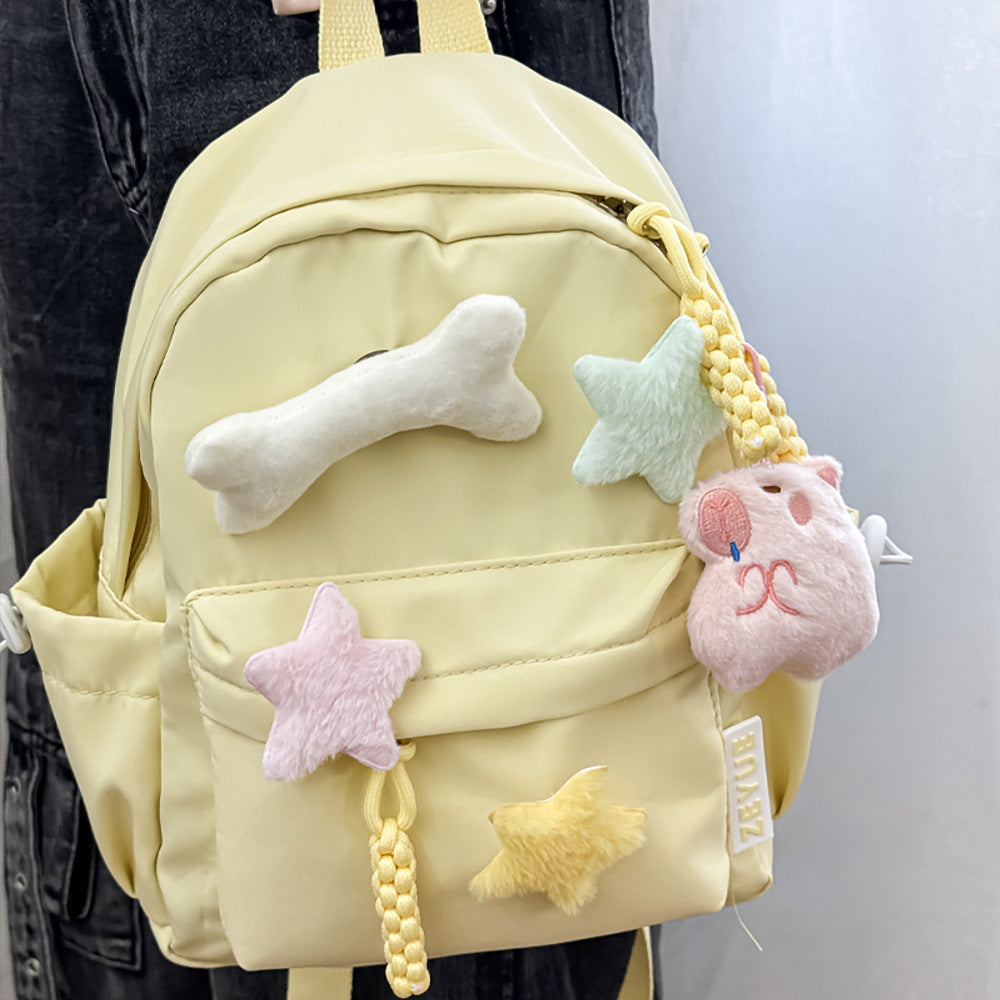 Ganci Boneka Mini Gantungan Kunci Plush Bag Charm Aksesoris Tas Hewan Capybara DCA2831