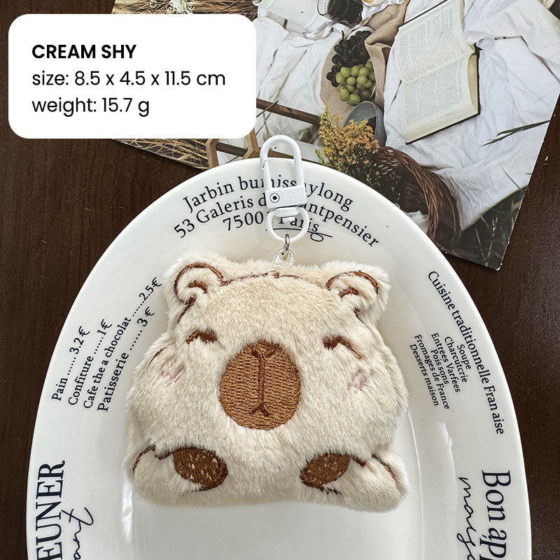 Ganci Boneka Mini Gantungan Kunci Plush Bag Charm Aksesoris Tas Hewan Capybara DCA2831