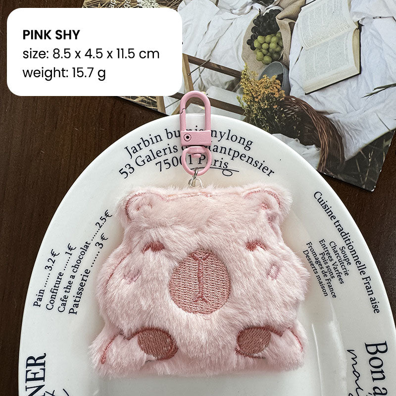 Ganci Boneka Mini Gantungan Kunci Plush Bag Charm Aksesoris Tas Hewan Capybara DCA2831