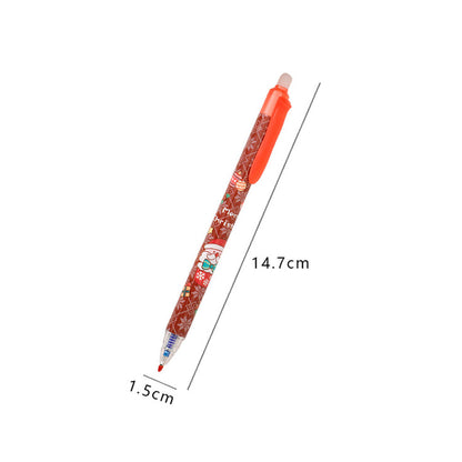 Pulpen Mekanik Natal Bolpoin Christmas Erasable Pen Souvenir Alat Tulis Stationery DCA2840