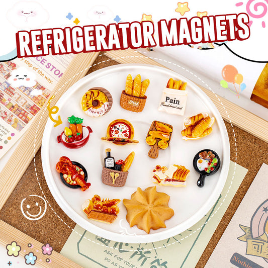 Hiasan Magnet Kulkas Karakter Makanan Snack Dessert Resin DCA2872