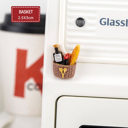 Magnet Tempelan Kulkas Lucu Bentuk Miniatur Makanan Pajangan Kue Roti Pastry Aesthetic DCA2872