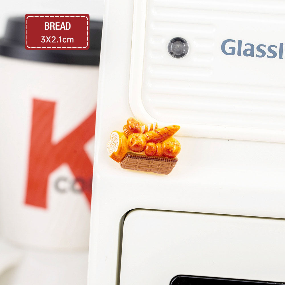 Magnet Tempelan Kulkas Lucu Bentuk Miniatur Makanan Pajangan Kue Roti Pastry Aesthetic DCA2872