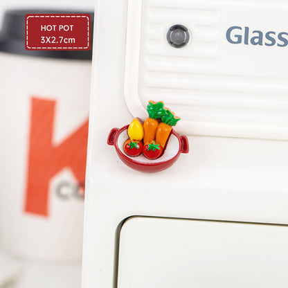Magnet Tempelan Kulkas Lucu Bentuk Miniatur Makanan Pajangan Kue Roti Pastry Aesthetic DCA2872