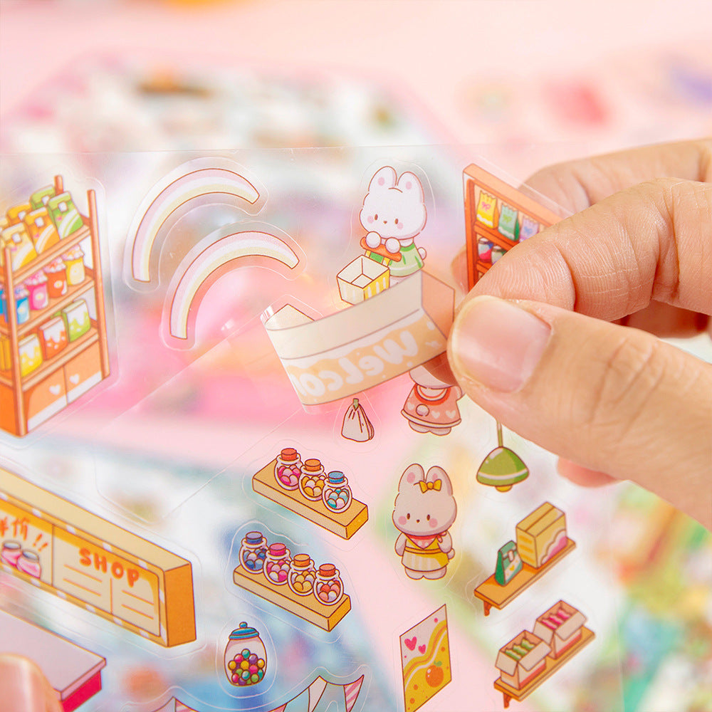 Sticker 3D Decorating Landscaping Creative Activity Mainan Anak Kreatif Stiker Lucu SS3D1