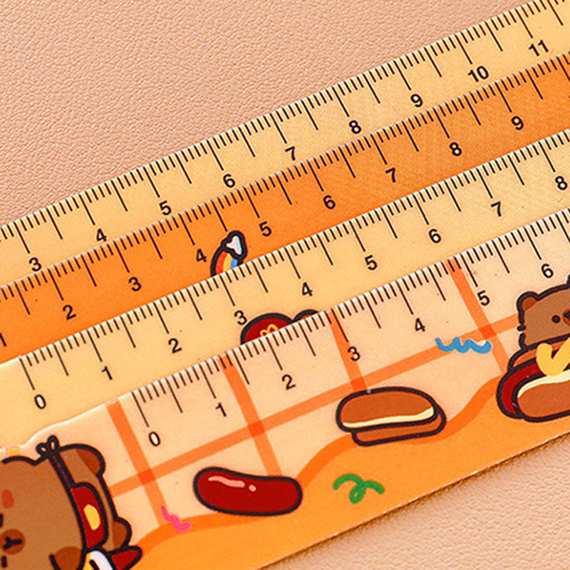 Penggaris Magnet Kartun Capybara 15cm Ruler Bookmark Cute Stationery DCA2915