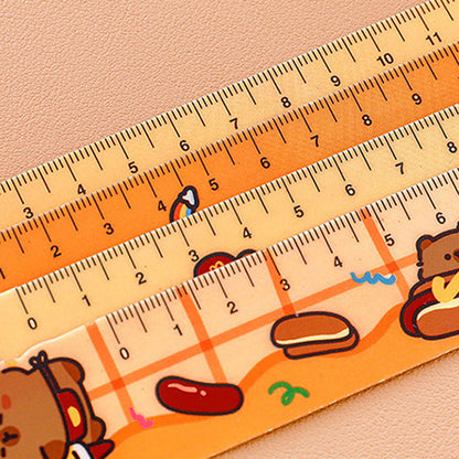 Penggaris Magnet Kartun Capybara 15cm Ruler Bookmark Cute Stationery DCA2915