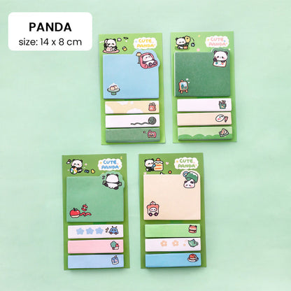 Sticky Notes 80 Lembar Karakter Kartun Lucu Capybara Memo dan Bookmark