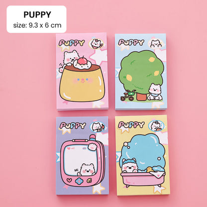 Sticky Notes Catatan Kecil Memo Pad Anak Sekolah Karakter Lucu 80 Lembar DCA0684