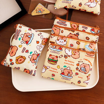 Dompet Koin Lucu Karakter Capybara Mini Pouch Aesthetic Tempat Aksesoris Souvenir DCA3013