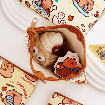 Dompet Koin Lucu Karakter Capybara Mini Pouch Aesthetic Tempat Aksesoris Souvenir DCA3013