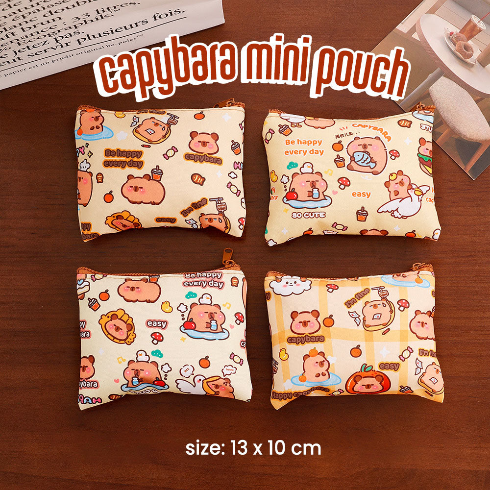 Dompet Koin Lucu Karakter Capybara Mini Pouch Aesthetic Tempat Aksesoris Souvenir DCA3013