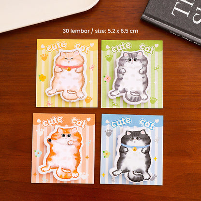 Sticky Notes 30 Lembar Hewan Roti Snack Capybara Lucu Catatan Tempel Aesthetic