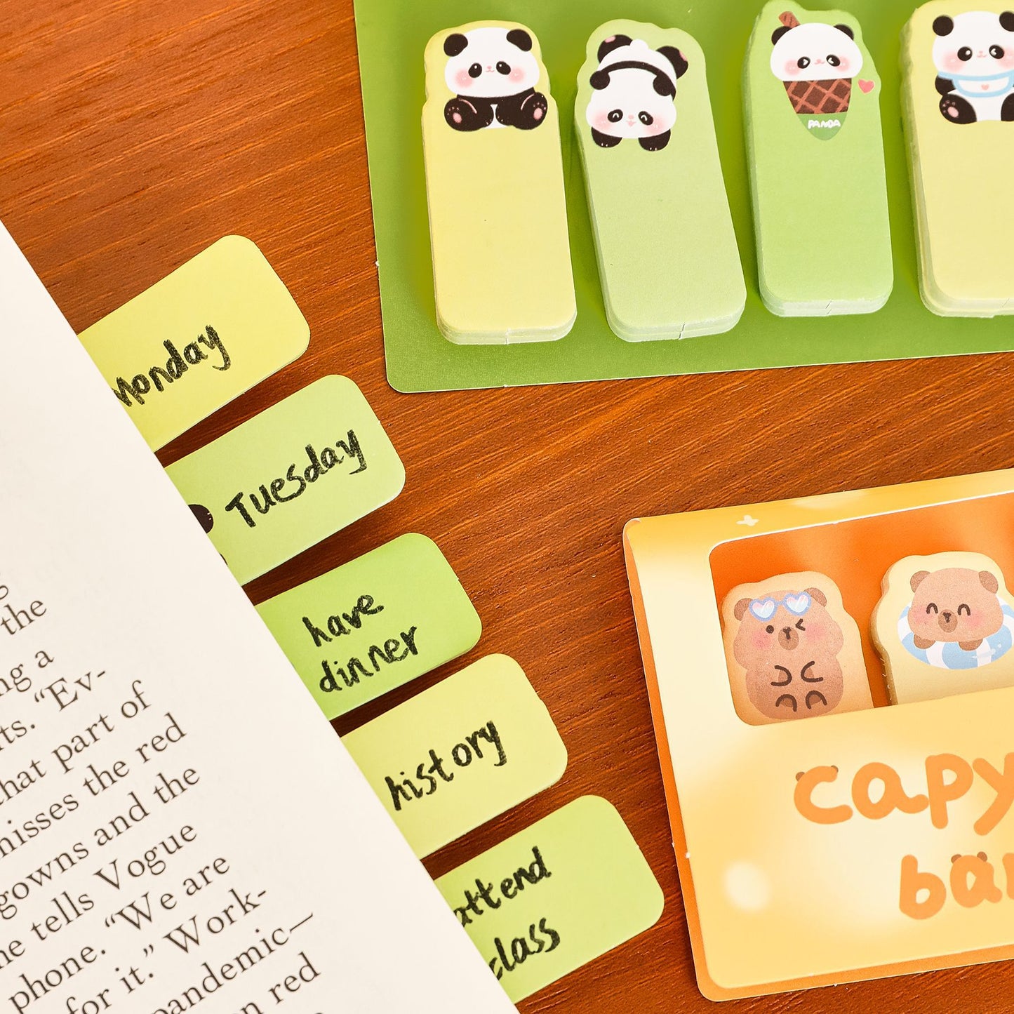 150 lembar Memopad Sticky Notes Memo Pad Catatan Bookmark Penanda Buku Hewan Lucu