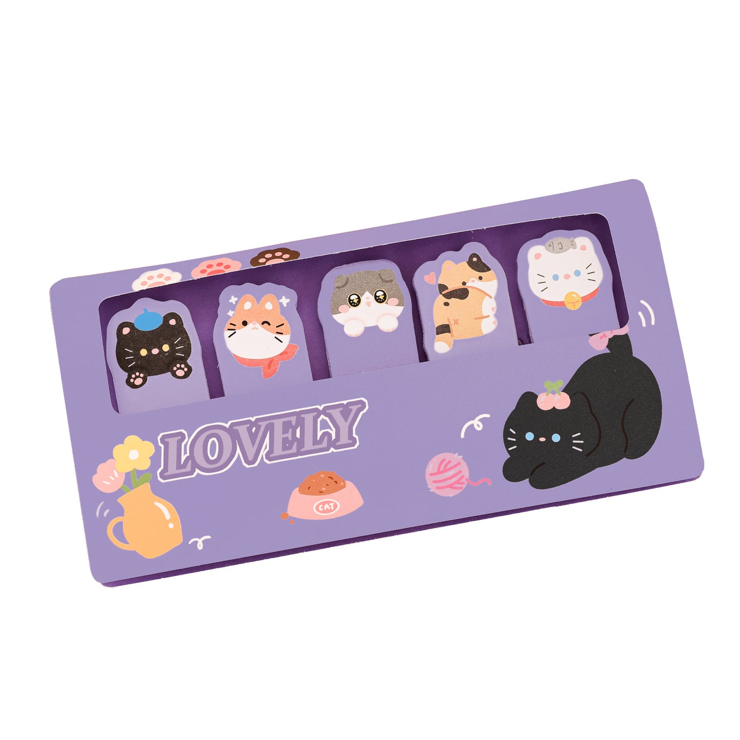 150 lembar Memopad Sticky Notes Memo Pad Catatan Bookmark Penanda Buku Hewan Lucu