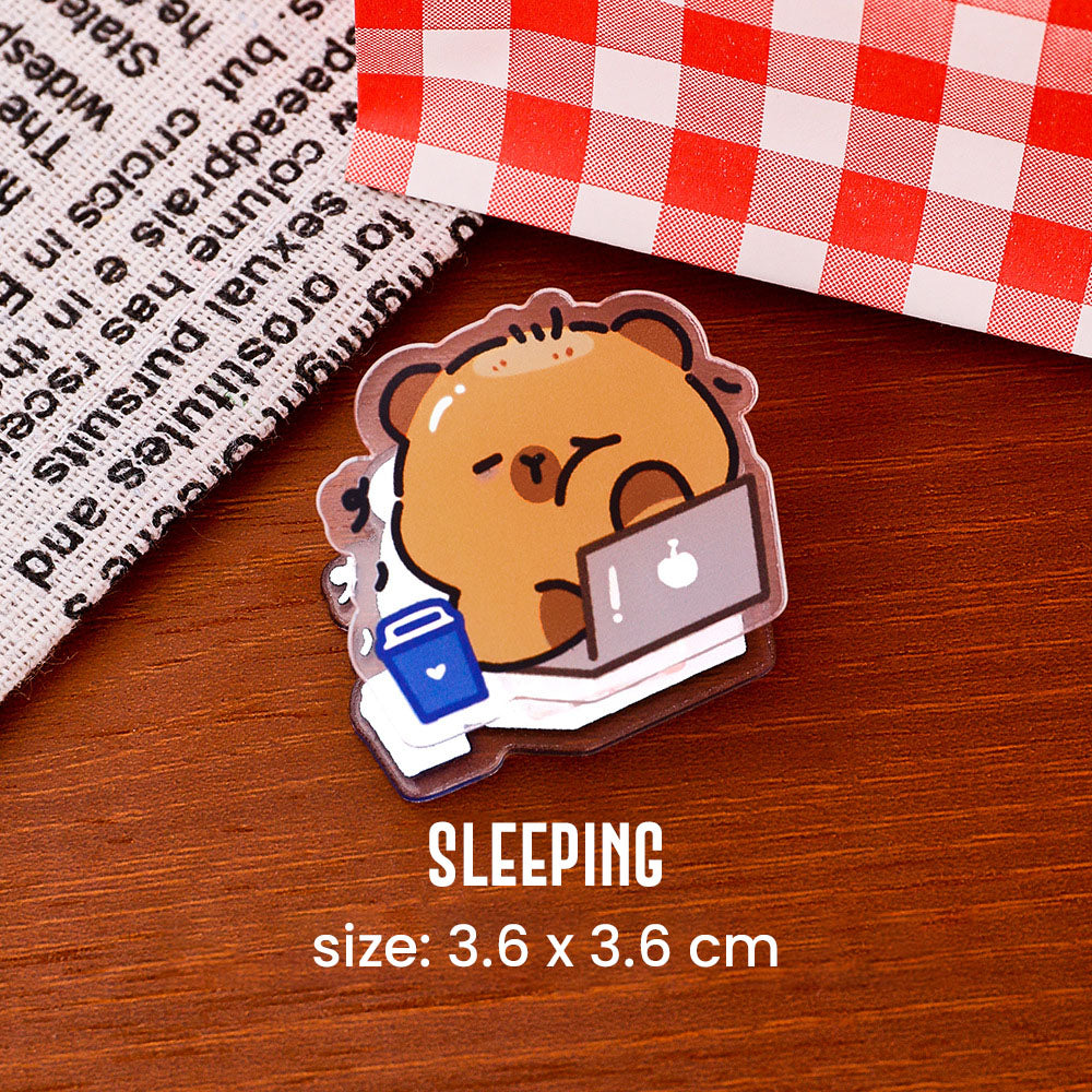 Paper Clip Akrilik Karakter Kartun Bear Lucu Penjepit Beruang
