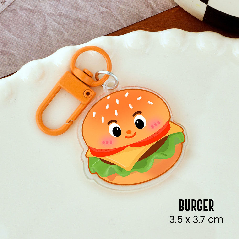 Gantungan Kunci Karakter Kartun Lucu Akrilik UV Print Keychain Acrylic Ganci DCA2452