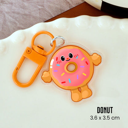 Gantungan Kunci Karakter Kartun Lucu Akrilik UV Print Keychain Acrylic Ganci DCA2452