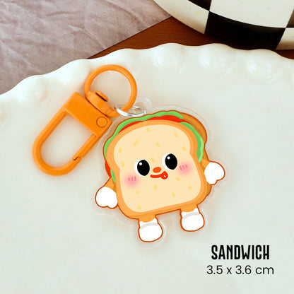 Gantungan Kunci Karakter Kartun Lucu Akrilik UV Print Keychain Acrylic Ganci DCA2452