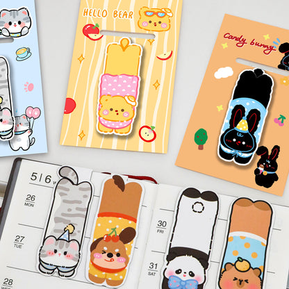 Pembatas Buku Capybara Magnet Karakter Kartun Bookmark Magnetic