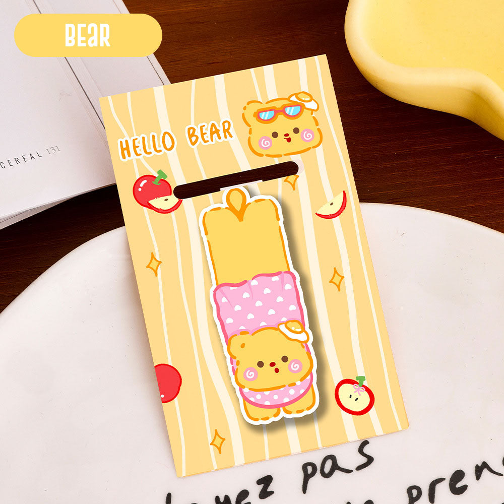 Pembatas Buku Capybara Magnet Karakter Kartun Bookmark Magnetic