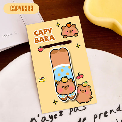 Pembatas Buku Capybara Magnet Karakter Kartun Bookmark Magnetic