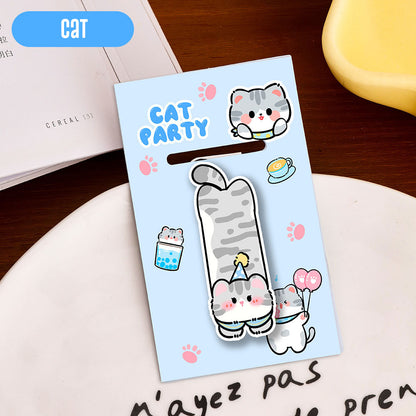 Pembatas Buku Capybara Magnet Karakter Kartun Bookmark Magnetic