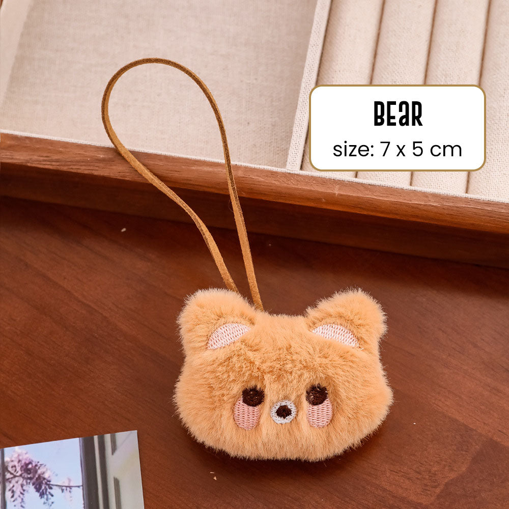 Gantungan Kunci Tas Bentuk Boneka Hewan Bisa Tulis Nama Bag Keychain Nametag