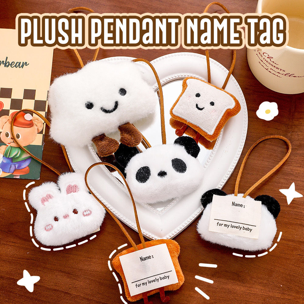 Gantungan Kunci Tas Bentuk Boneka Hewan Bisa Tulis Nama Bag Keychain Nametag