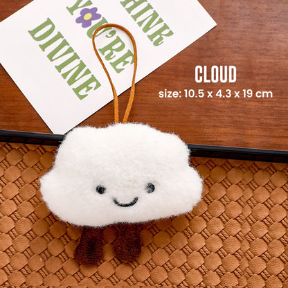 Gantungan Kunci Tas Bentuk Boneka Hewan Bisa Tulis Nama Bag Keychain Nametag