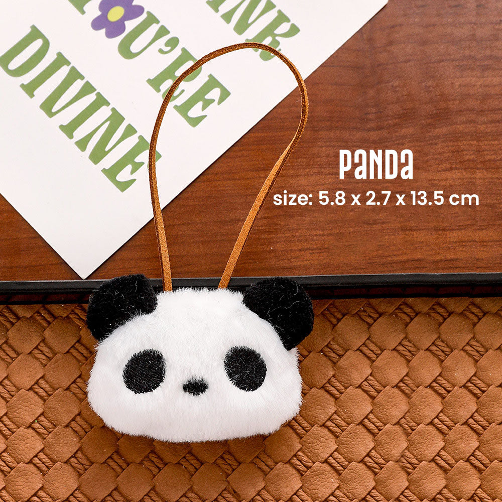 Gantungan Kunci Tas Bentuk Boneka Hewan Bisa Tulis Nama Bag Keychain Nametag