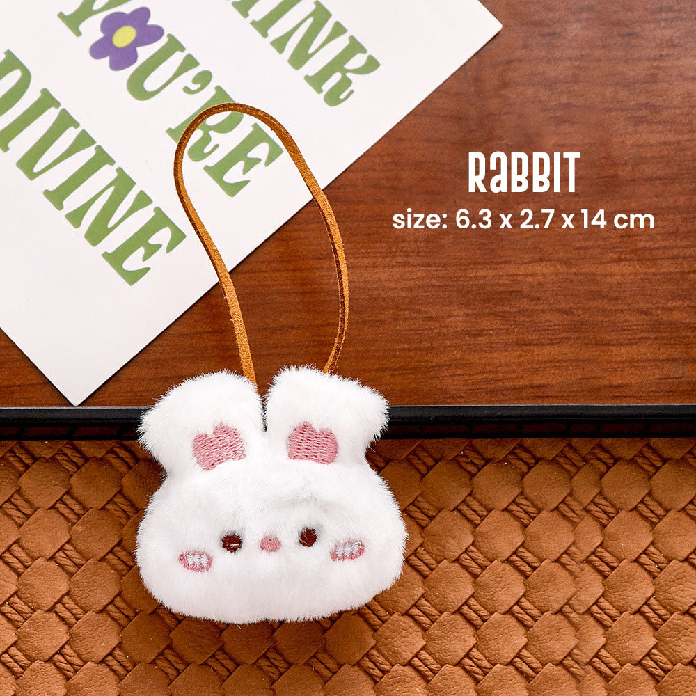 Gantungan Kunci Tas Bentuk Boneka Hewan Bisa Tulis Nama Bag Keychain Nametag
