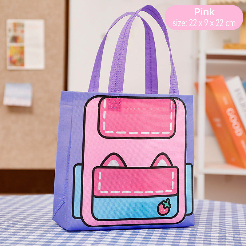 Tas Ultah Goodie Bag Gift Bag Tas Ulang Tahun Lipat Souvenir Non Woven Spunbond DCO2164