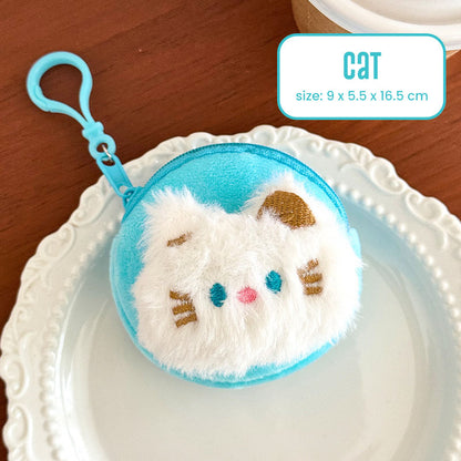 Dompet Bulat Boneka Animal Hewan Lucu Capybara Topi Karakter Pouch Koin MCE1782