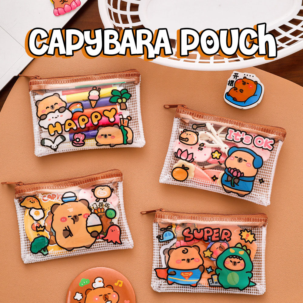 Dompet Koin Lucu Karakter Capybara Mini Pouch Aesthetic Tempat Aksesoris Souvenir DCA3013