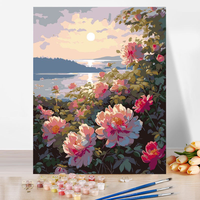 [30x40] Paint By Number Painting By Numbers Kit DIY Digital Oil Lukisan Canvas Scenery