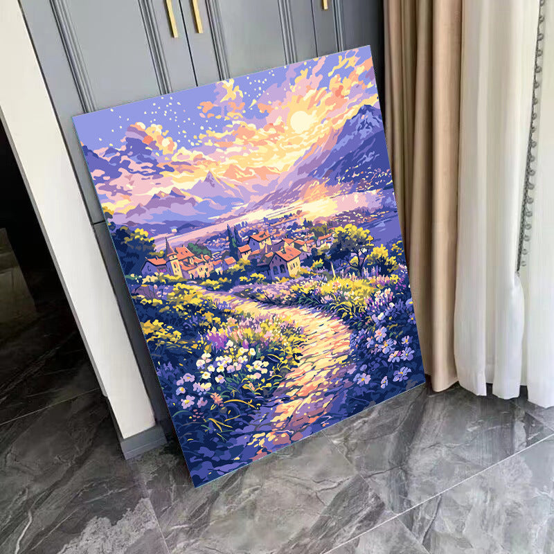 [30x40] Paint By Number Painting By Numbers Kit DIY Digital Oil Lukisan Canvas Scenery 3