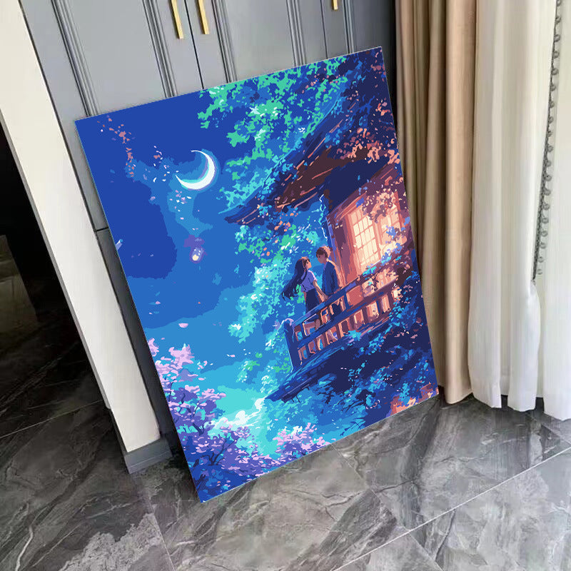 [30x40] Paint By Number Painting By Numbers Kit DIY Digital Oil Lukisan Canvas Scenery 3