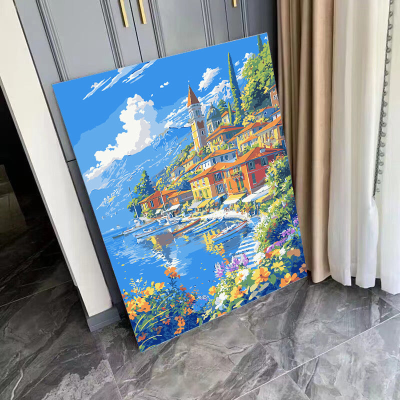 [30x40] Paint By Number Painting By Numbers Kit DIY Digital Oil Lukisan Canvas Scenery 3