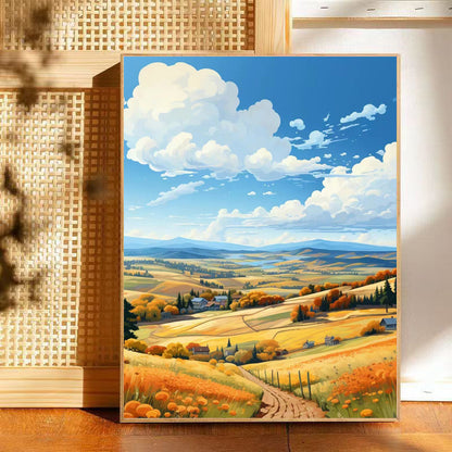 DIY Paint By Number Painting By Numbers Kit Digital Oil Painting Canvas Lukisan 30 x 40 Scenery2