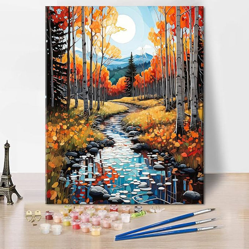 [30x40] Paint By Number Painting By Numbers Kit DIY Digital Oil Lukisan Canvas Scenery