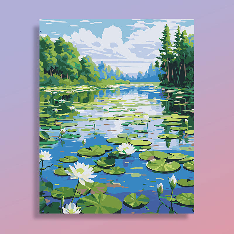 [30x40] Paint By Number Painting By Numbers Kit DIY Digital Oil Lukisan Canvas Scenery 3